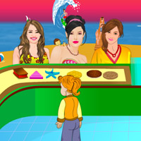 play Celebrities Beach Stall