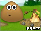 play Pou Camp Fire