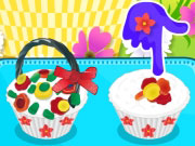 play Flower Basket Cupcake