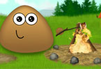 play Pou Camp Fire