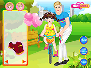play Father & Daughter Ride Bike