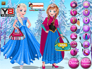 play Elsa With Anna Dressup