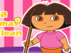 Baby Dora Clean The House