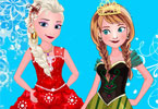 play Elsa With Anna Dressup