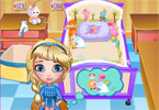 play Elsa Bed Time