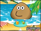 play Pou At The Beach