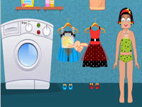 play Zoe Washing Clothes