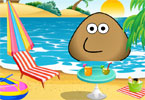 play Pou At The Beach