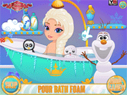 play Baby Elsa Frozen Shower