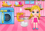 play Baby Barbie Laundry Day