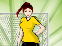play Girl Footballer Dress Up