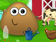 play Pou At The Farm