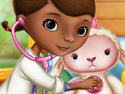 play Doc Mcstuffins Lamb Healing Kissing