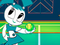 play Teenage Robot Techno Tennis