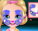 Baby Barbie Face Painting