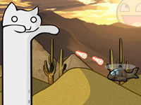 play  Catnarok - Longcat Rampage 2