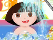play Dora Baby Bath Kissing