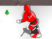  Snowboarding Santa