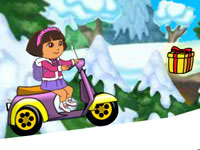 play Dora Winter Ride