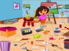play Dora Drawing Room Cleaning