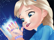 play Baby Elsa Great Manicure