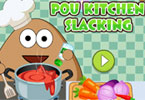 play Pou Kitchen Slacking