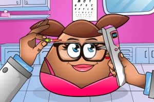 play Pou Girl Eye Doctor