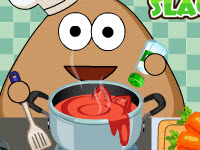 play Pou Kitchen Slacking