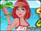 play Cute Girl On The Beach