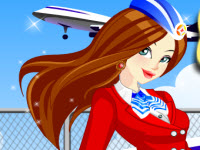 play Stewardess Brittany Dressup