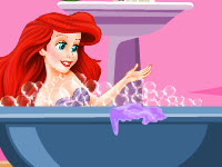 play Princess Ariel Bathroom Cleaning