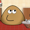 play Pou Washing Dishes