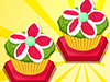 play Floral Cupcakes