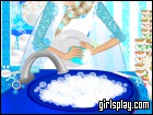 play Elsa Washing Dishes