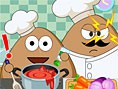 play Pou Kitchen Slacking