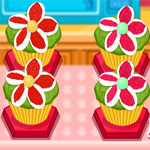 play Floral Cupcakes