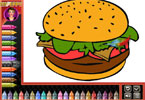play Coloring Book - Fastfood