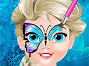 play Baby Elsa Butterfly Face Art