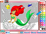 play Mermaid Ariel Coloring