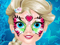 play Baby Elsa Butterfly Face Art