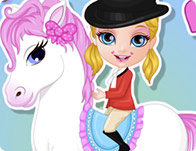 play Baby Barbie Pony Present