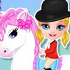 play Baby Barbie Pony Present