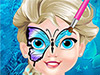 play Baby Elsa Butterfly Face Art