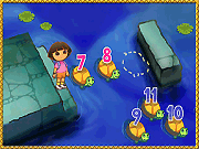 play Dora The Explorer: Number Pyramid Adventure