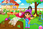 play Dora Vegetable Planting