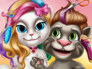 play Talking Tom And Angela Haircuts