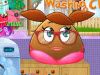 play Pou Girl Washing Clothes