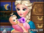 play Elsa Frozen Baby Feeding