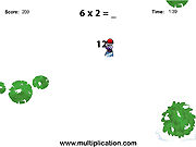 play Snowboard Challenge Multiplication