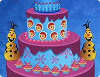 play Queen Elsa Cake Decor